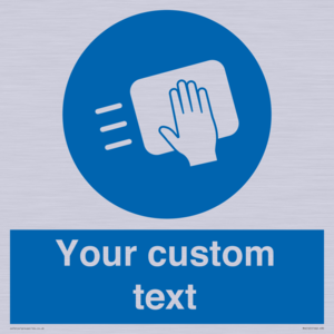 MH6165: Custom Disinfect Sign