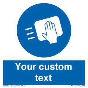 MH6165: Custom Disinfect Sign