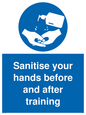 MH6170: Sanitise your hands before and after training