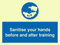 MH6170: Sanitise your hands before and after training
