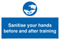 MH6170: Sanitise your hands before and after training