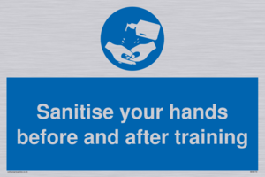 MH6170: Sanitise your hands before and after training
