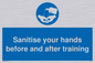 MH6170: Sanitise your hands before and after training
