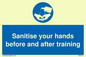 MH6170: Sanitise your hands before and after training