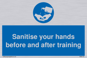 MH6170: Sanitise your hands before and after training
