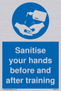 MH6170: Sanitise your hands before and after training