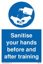 MH6170: Sanitise your hands before and after training