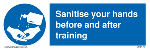 MH6170: Sanitise your hands before and after training