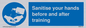 MH6170: Sanitise your hands before and after training