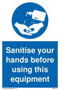 MH6172: Sanitise your hands before using this equipment
