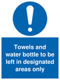 MH6173: Towels and water bottle to be left in designated areas only