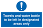 MH6173: Towels and water bottle to be left in designated areas only