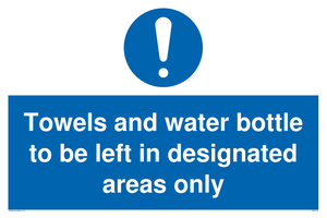 MH6173: Towels and water bottle to be left in designated areas only