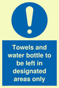 MH6173: Towels and water bottle to be left in designated areas only