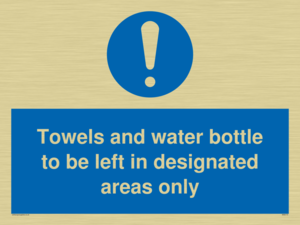 MH6173: Towels and water bottle to be left in designated areas only