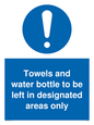MH6173: Towels and water bottle to be left in designated areas only