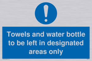 MH6173: Towels and water bottle to be left in designated areas only
