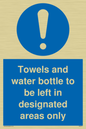 MH6173: Towels and water bottle to be left in designated areas only