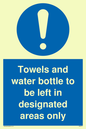 MH6173: Towels and water bottle to be left in designated areas only