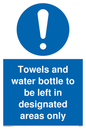 MH6173: Towels and water bottle to be left in designated areas only