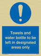 MH6173: Towels and water bottle to be left in designated areas only