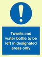 MH6173: Towels and water bottle to be left in designated areas only