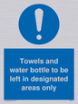 MH6173: Towels and water bottle to be left in designated areas only