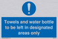 MH6173: Towels and water bottle to be left in designated areas only