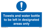 MH6173: Towels and water bottle to be left in designated areas only