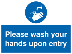 MH6174: Please wash your hands upon entry