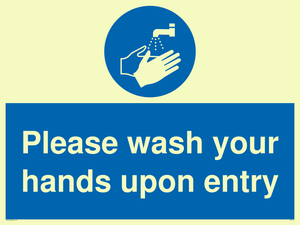 MH6174: Please wash your hands upon entry