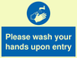MH6174: Please wash your hands upon entry