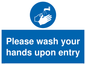 MH6174: Please wash your hands upon entry