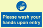 MH6174: Please wash your hands upon entry