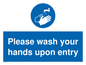 MH6174: Please wash your hands upon entry