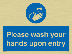 MH6174: Please wash your hands upon entry