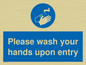 MH6174: Please wash your hands upon entry