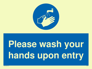 MH6174: Please wash your hands upon entry