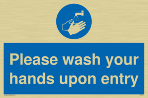 MH6174: Please wash your hands upon entry