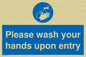 MH6174: Please wash your hands upon entry