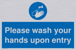MH6174: Please wash your hands upon entry