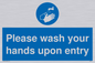 MH6174: Please wash your hands upon entry