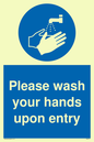 MH6174: Please wash your hands upon entry