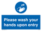 MH6174: Please wash your hands upon entry