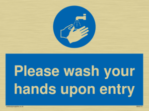 MH6174: Please wash your hands upon entry