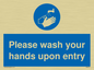 MH6174: Please wash your hands upon entry