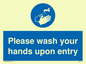 MH6174: Please wash your hands upon entry