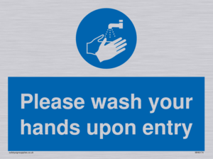 MH6174: Please wash your hands upon entry