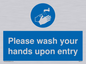 MH6174: Please wash your hands upon entry