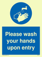 MH6174: Please wash your hands upon entry